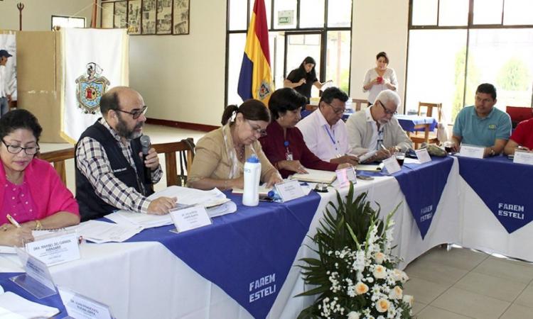 FAREM-Estelí presenta sus avances en materia educativa ante el Consejo Universitario