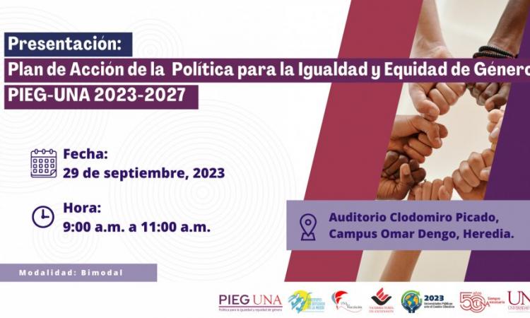 Presentación: Implementación de la Política para la igualdad y equidad de género 2023-2027, UNA