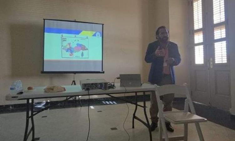 Geografo de la UPNFM participa en congreso  Latinoamericanista