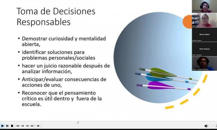 Conversatorio sobre habilidades Socioemocionales y su importancia en el rol docente en el CUED