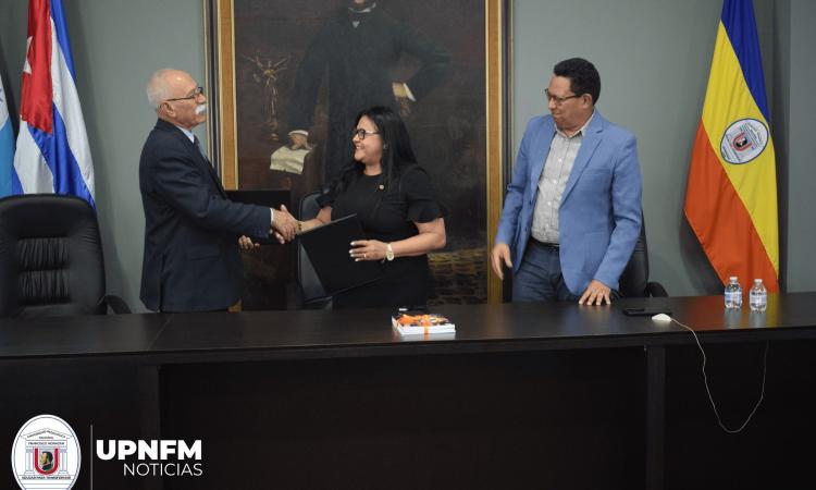 (UPNFM) suscribió un convenio con el Instituto Central de Ciencias Pedagógicas (ICCP) para desarrollar programas en conjunto que promuevan el desarrollo académico y científico entre Honduras y Cuba.