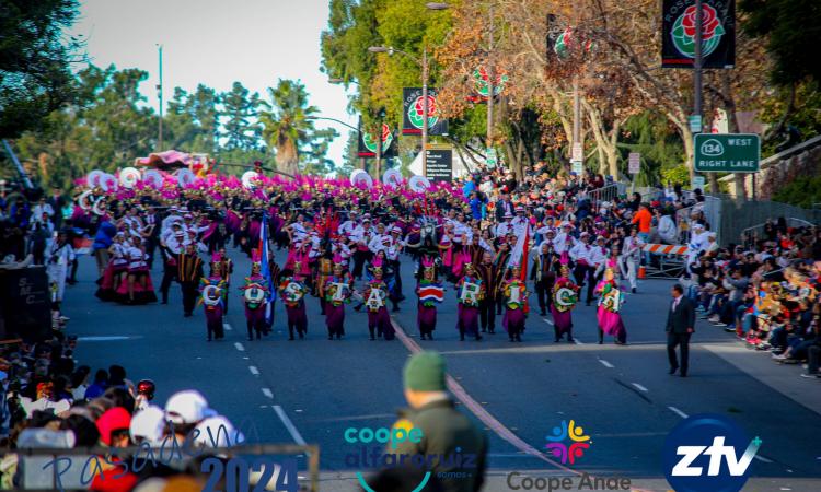  Estudiantes de la UTN integraron la Banda Municipal de Zarcero que se presentó con éxito en el Rose Parade 2024 en California