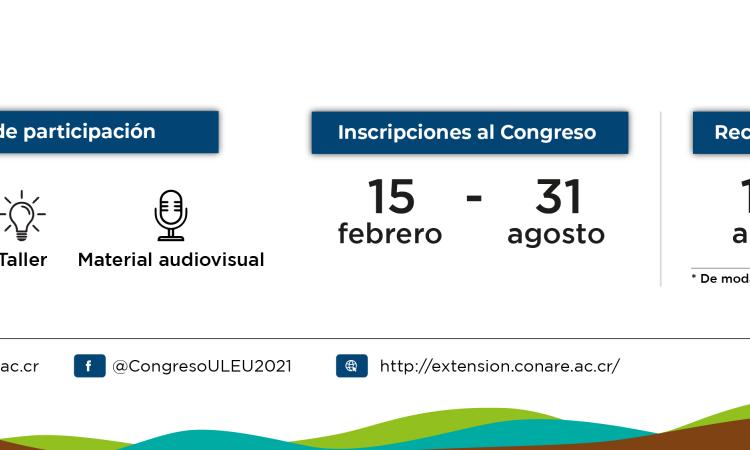 Segunda convocatoria para postulación de propuestas para el Congreso Latinoamericano y Caribeño de Extensión y Acción Social Universitaria 2021